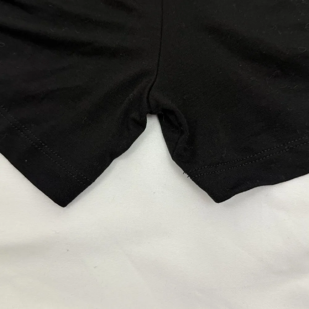 EILEEN FISHER Jersey Pleated Pocket Skort Petite PS Black Mini Drapey EUC A2
